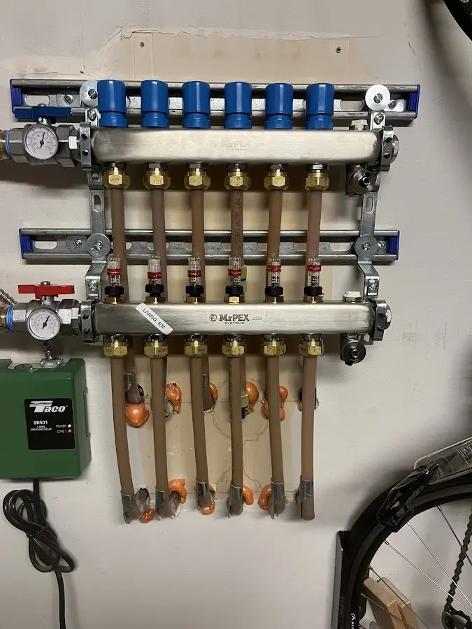 Plumber performing Gas Line Installation at a residential property in Reedurban